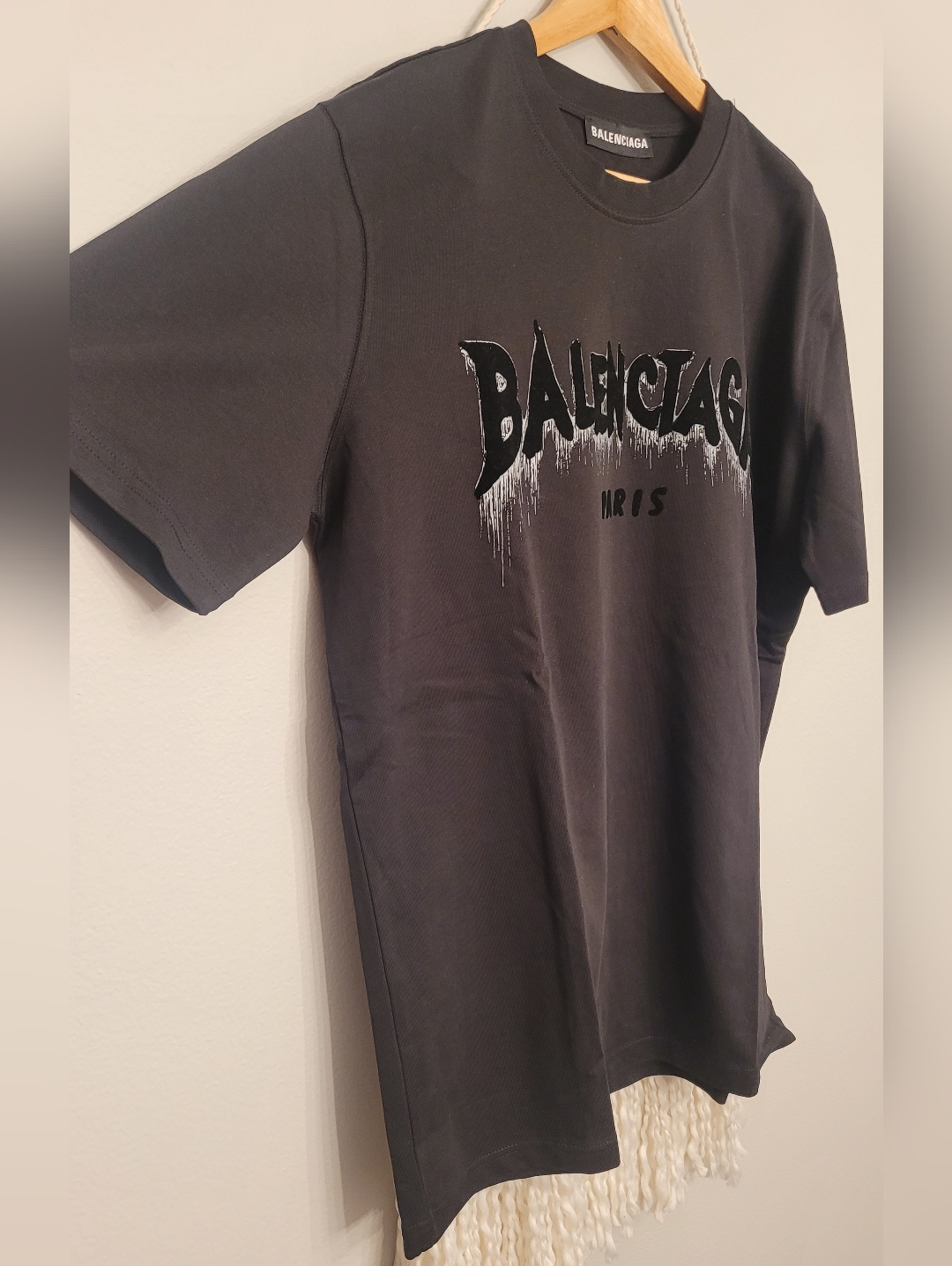 Balenciaga Black Graphic Logo T-Shirt